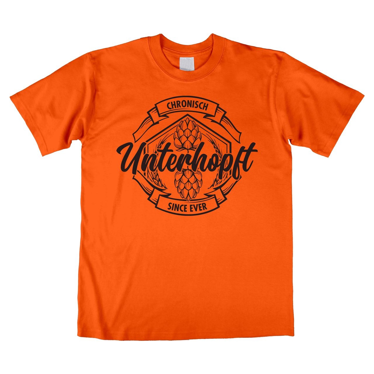 Unterhopft Unisex T-Shirt orange Medium
