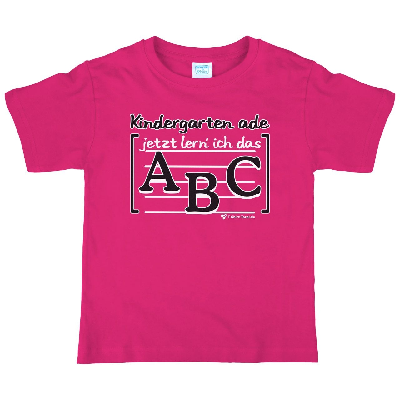 Kindergarten ade Kinder T-Shirt pink 110 / 116