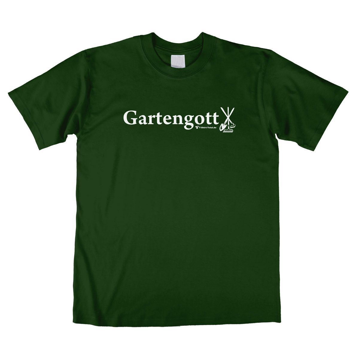 Gartengott Unisex T-Shirt dunkelgrün Extra Large