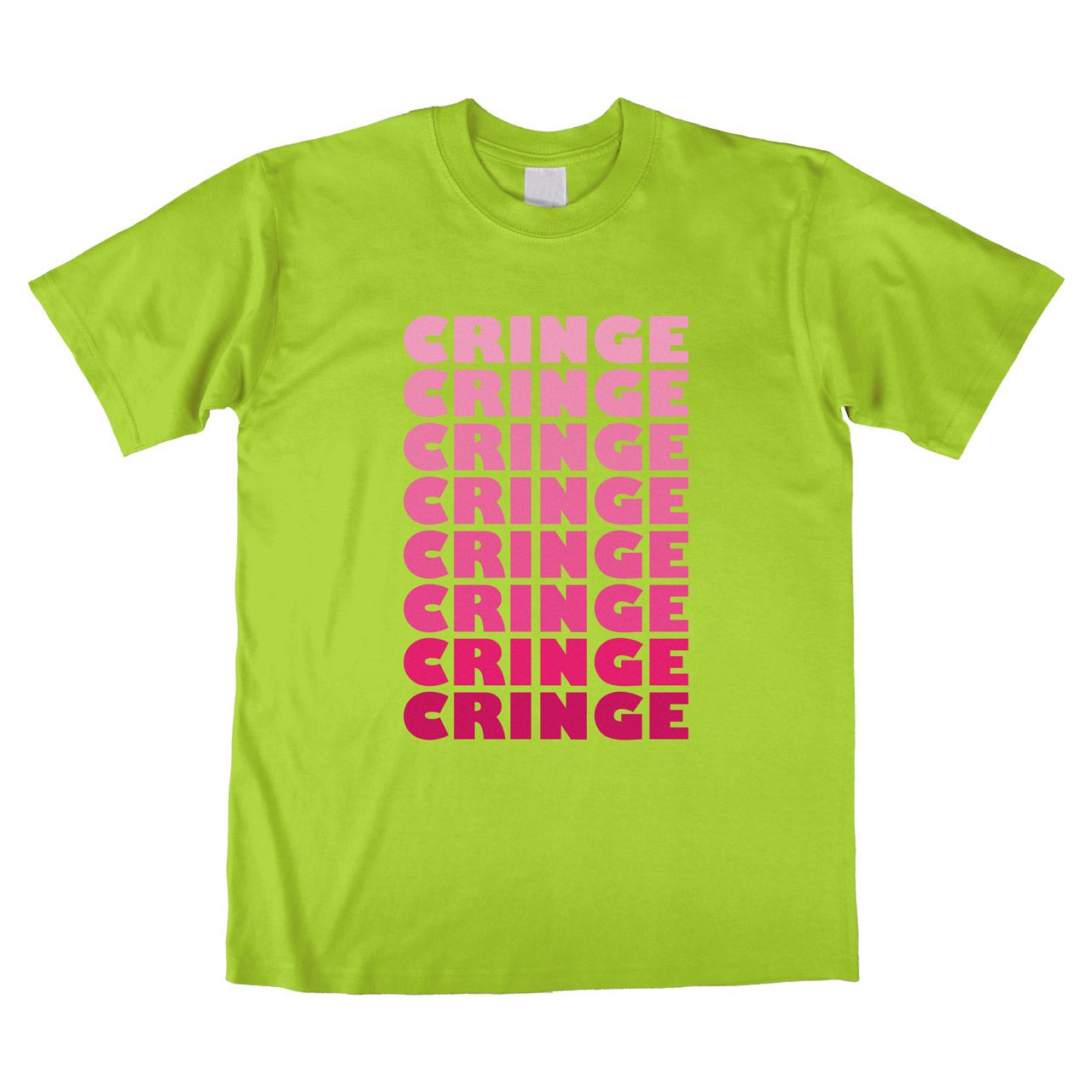 Cringe Unisex T-Shirt hellgrün Large