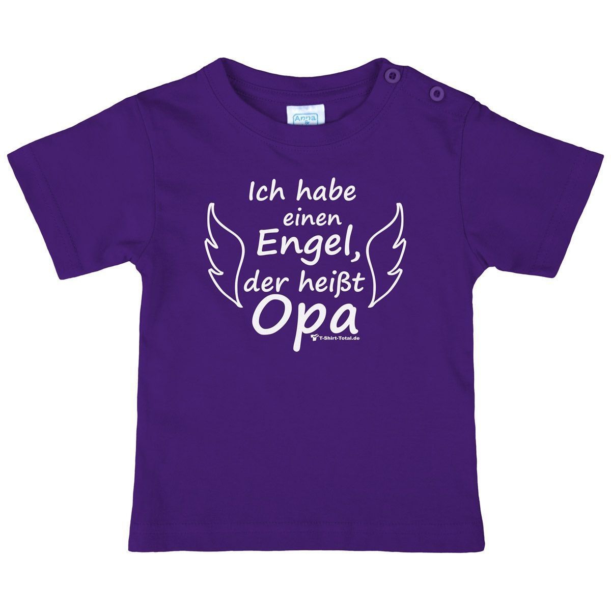 Engel Opa Kinder T-Shirt lila 56 / 62