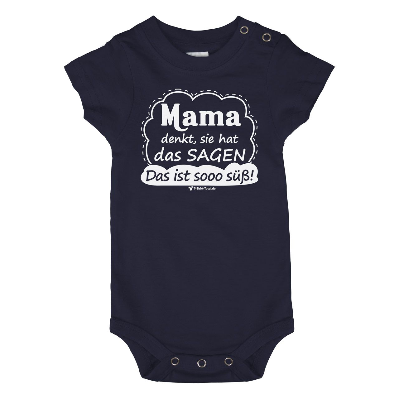 Mama denkt Baby Body Kurzarm navy 68 / 74