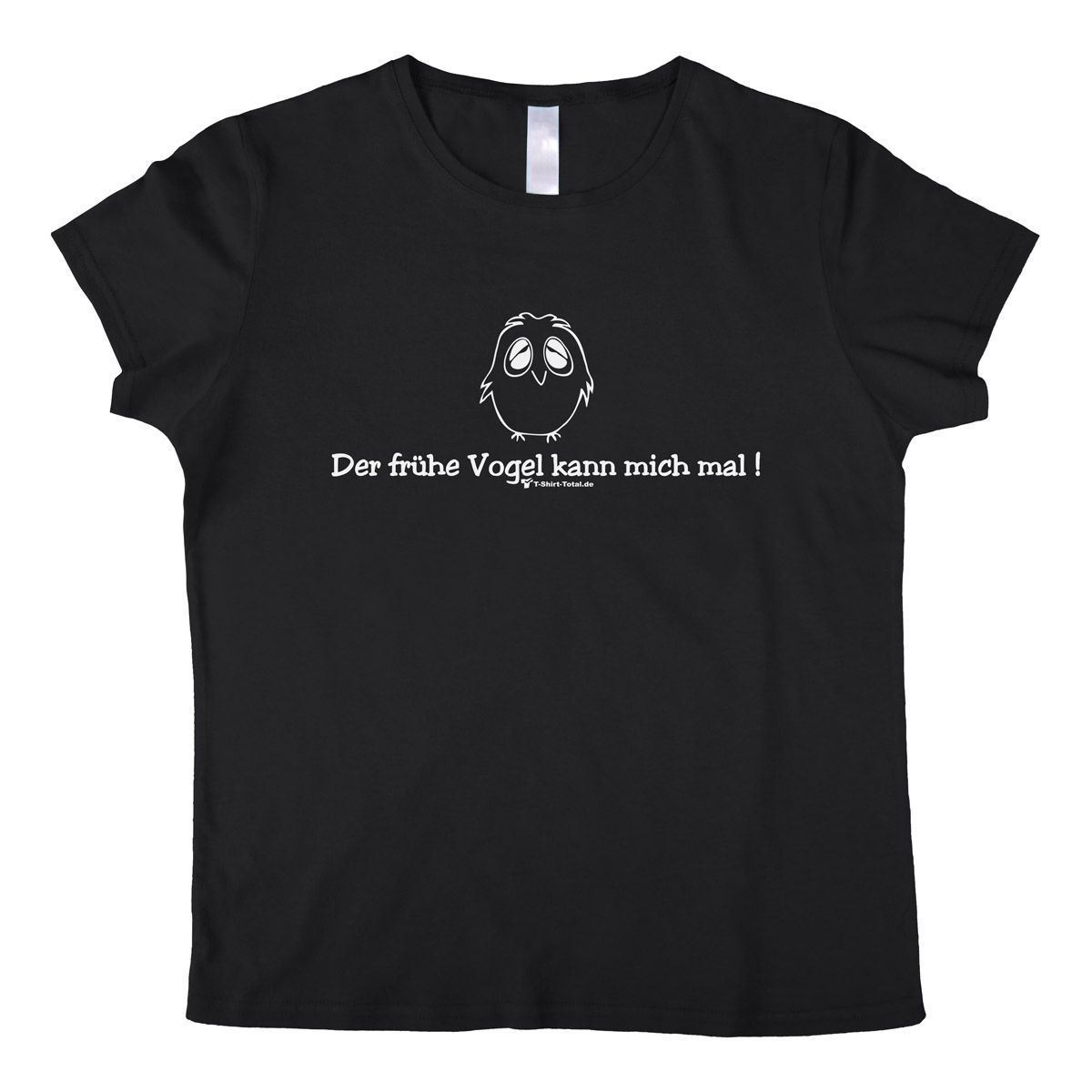 Der frühe Vogel Woman T-Shirt schwarz Extra Large