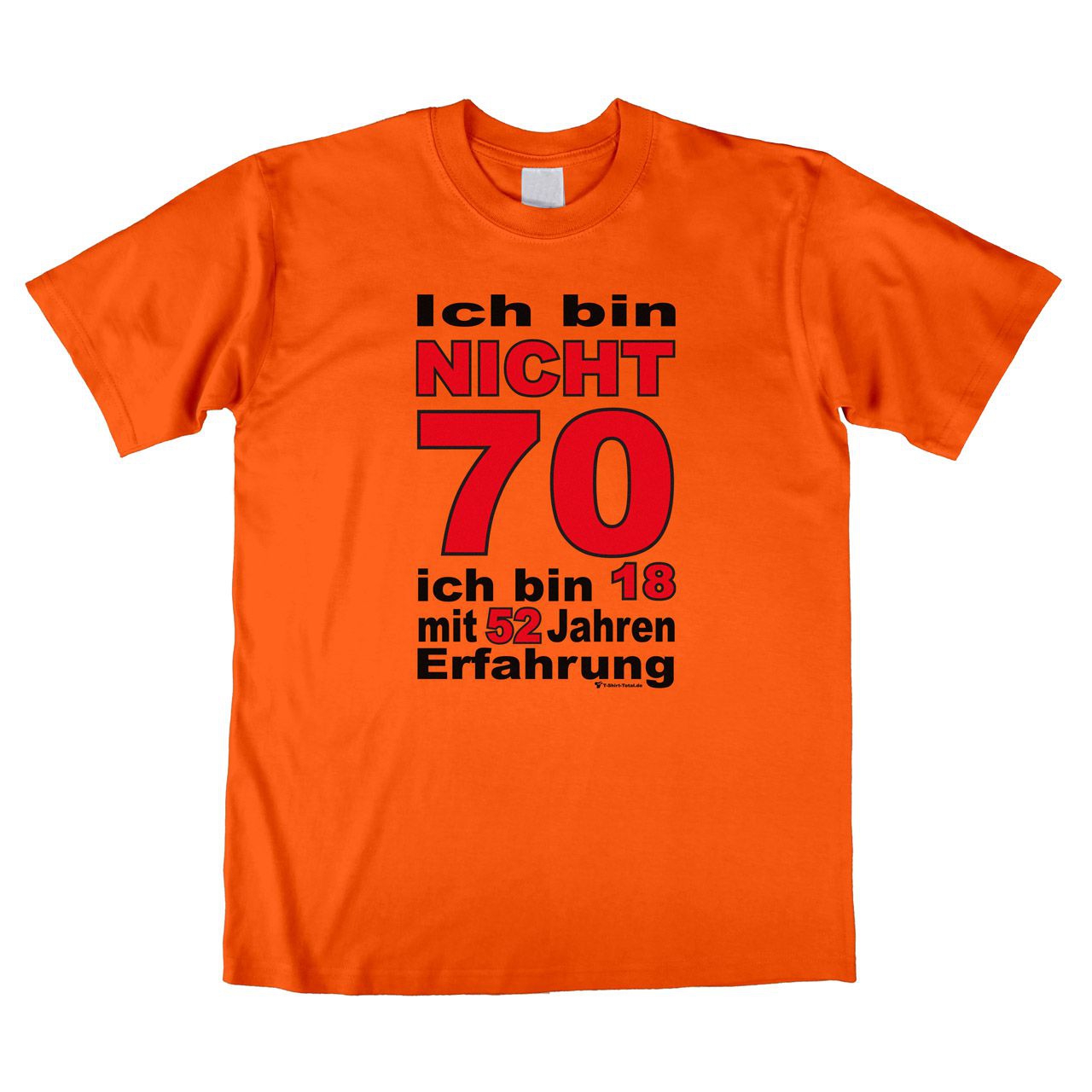 Bin nicht 70 Unisex T-Shirt orange Large