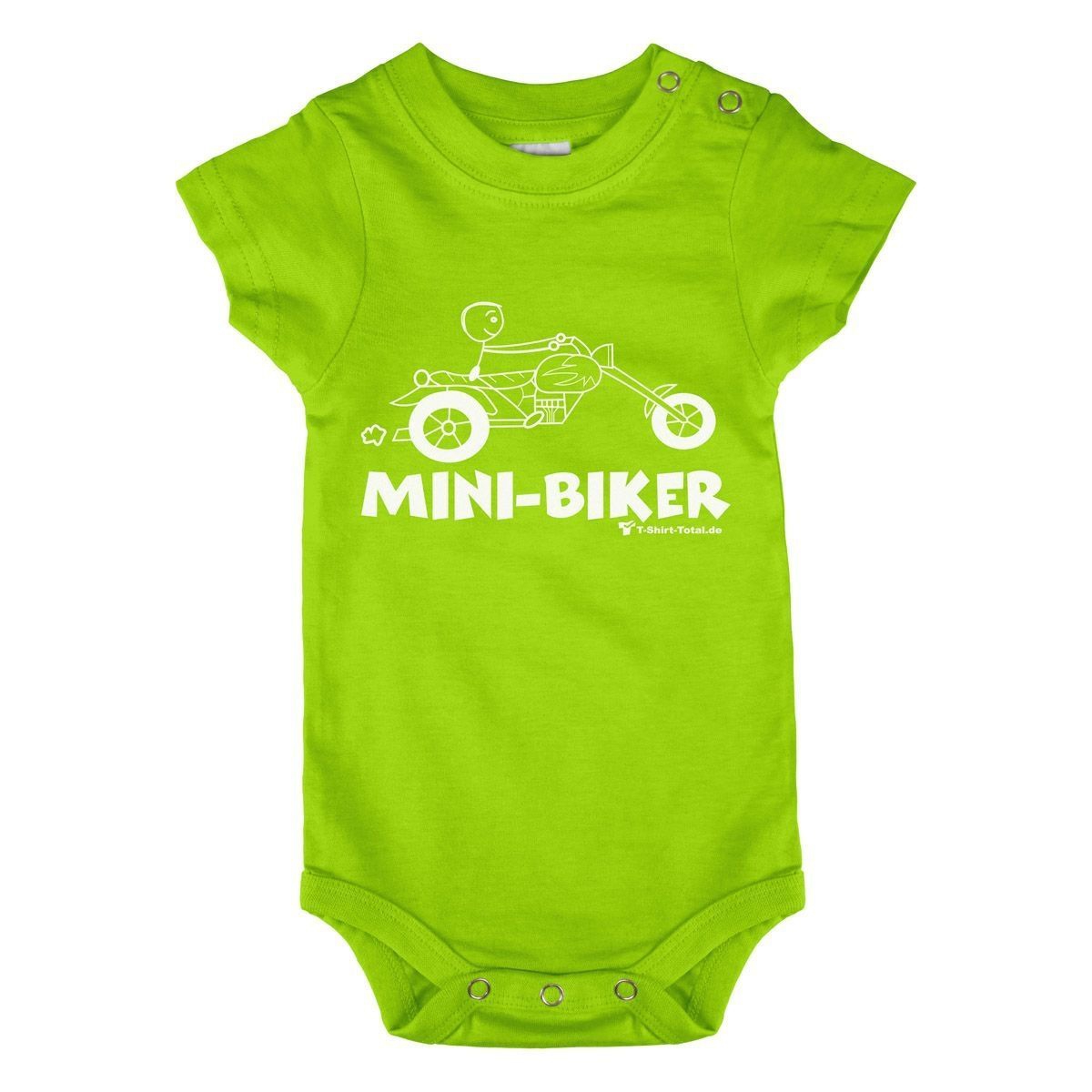 Mini Biker Baby Body Kurzarm hellgrün 68 / 74