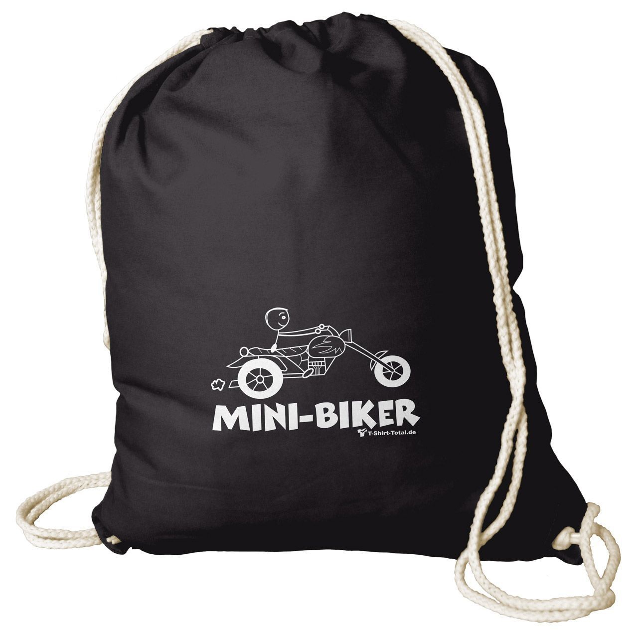 Mini Biker Rucksack Beutel schwarz