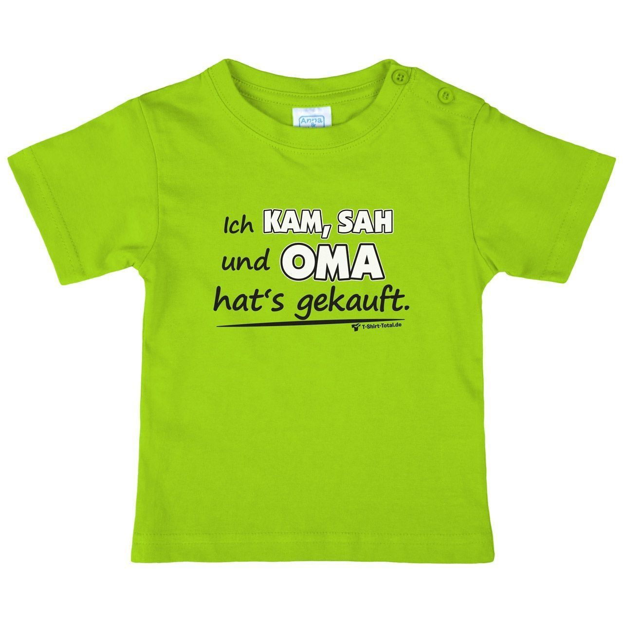 Oma hats gekauft Kinder T-Shirt hellgrün 110 / 116