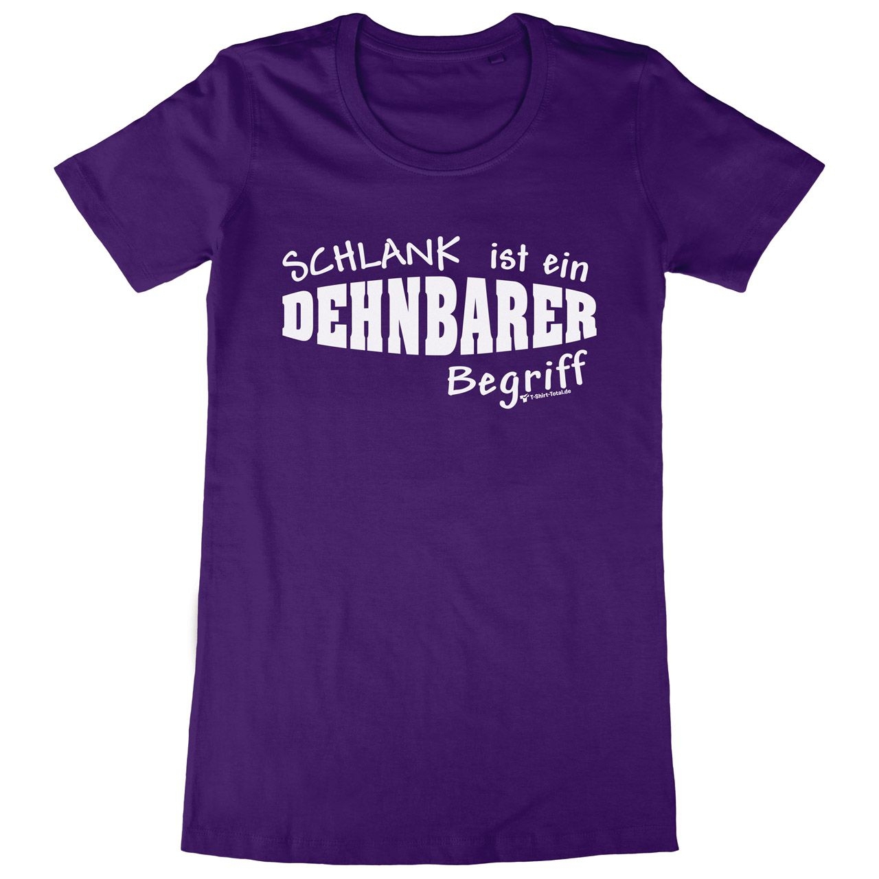 Dehnbar Woman Long Shirt lila Medium