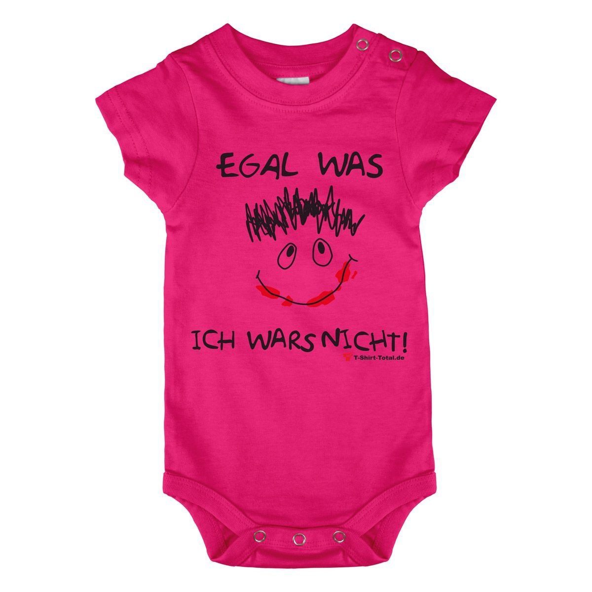Egal was Baby Body Kurzarm pink 56 / 62