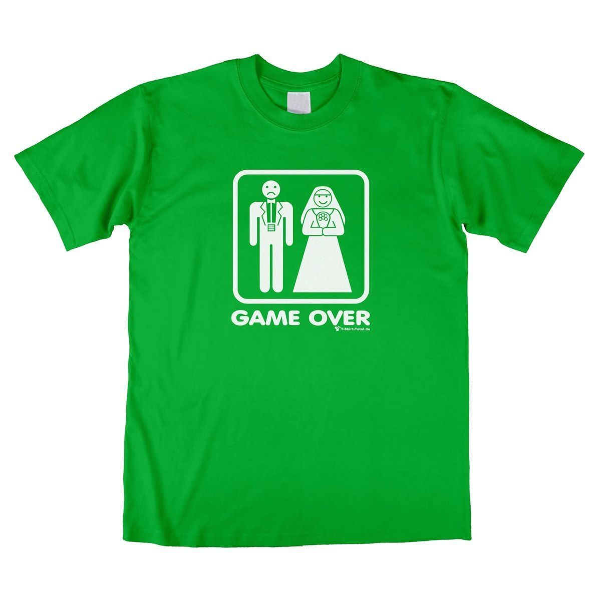 Game Over Unisex T-Shirt grün Large