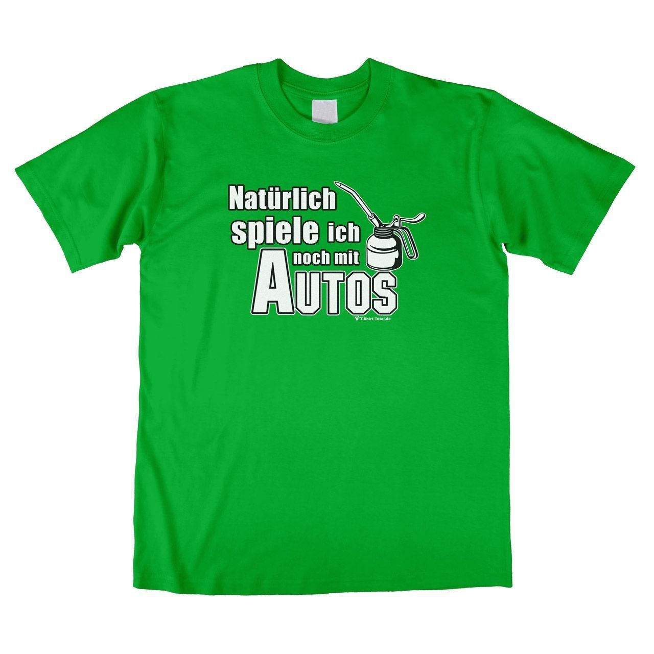 Spiele mit Autos Unisex T-Shirt grün Large