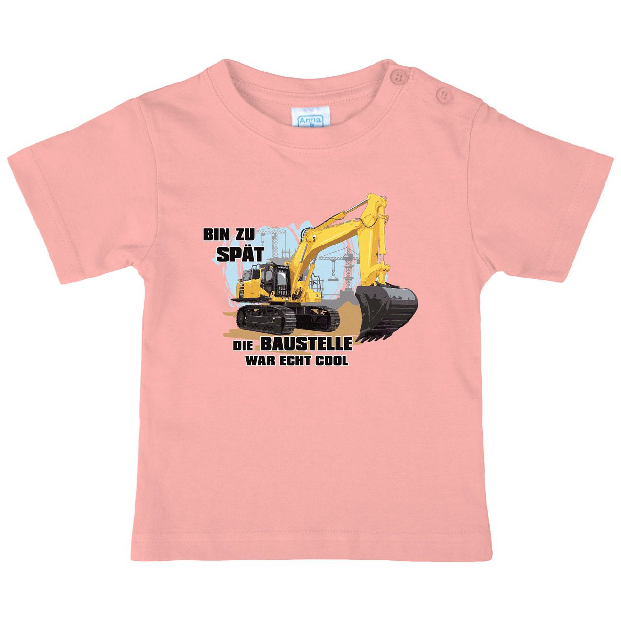 Bagger bin zu spät Kinder T-Shirt rosa 104