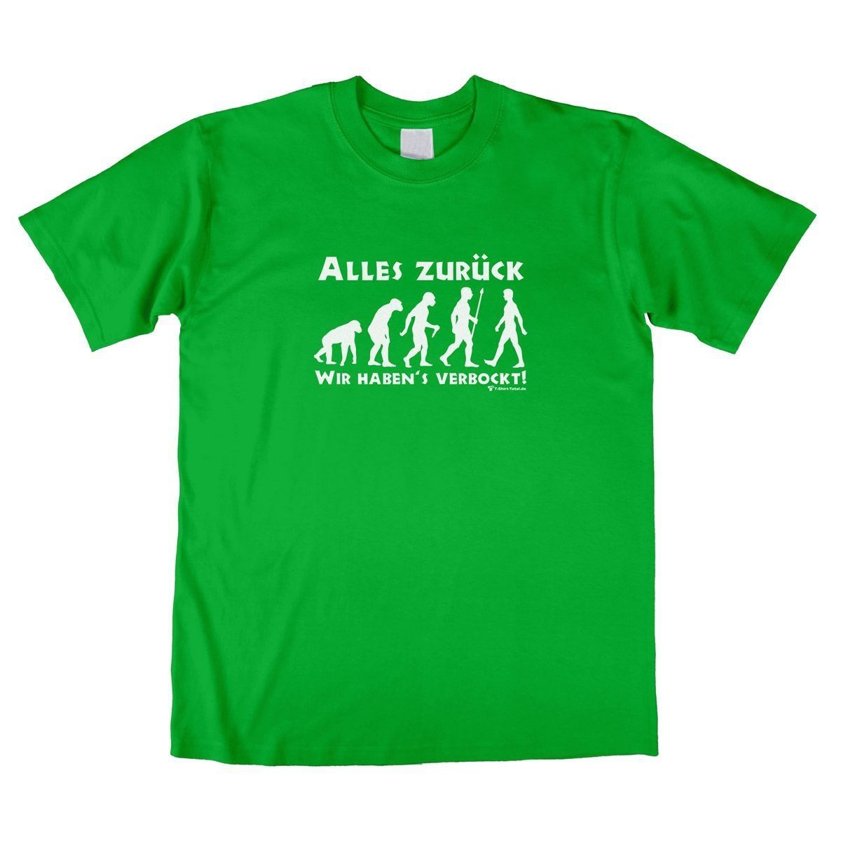 Alles zurück Unisex T-Shirt grün Extra Large