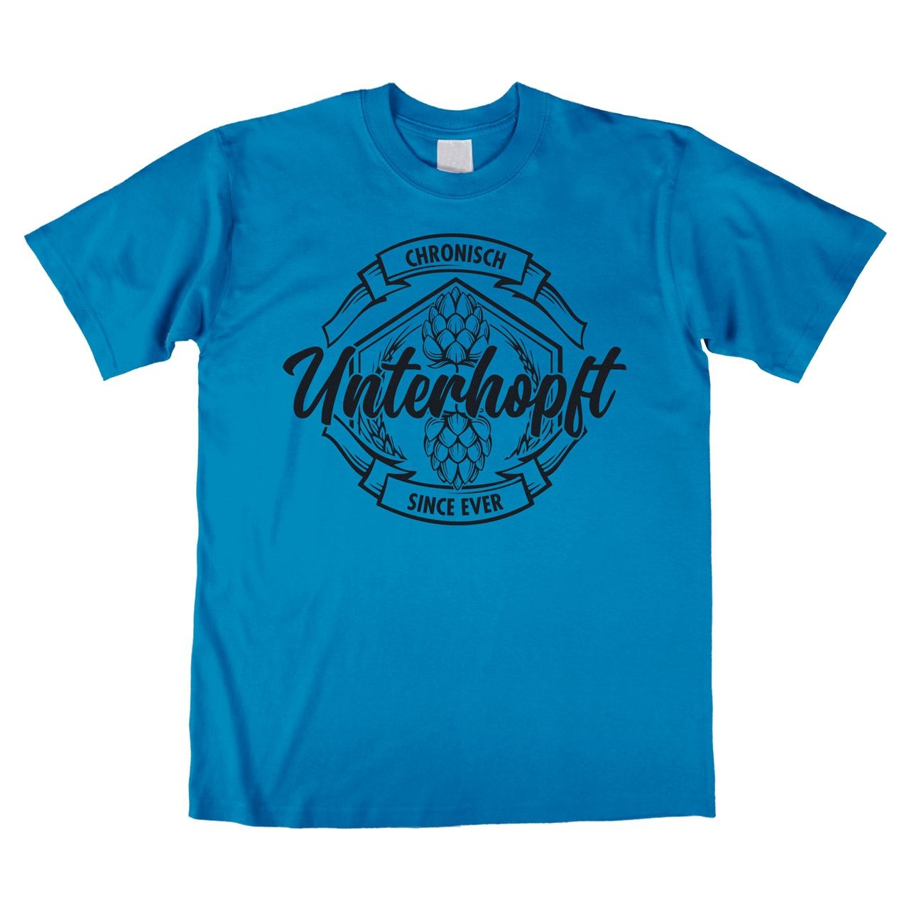 Unterhopft Unisex T-Shirt türkis Medium