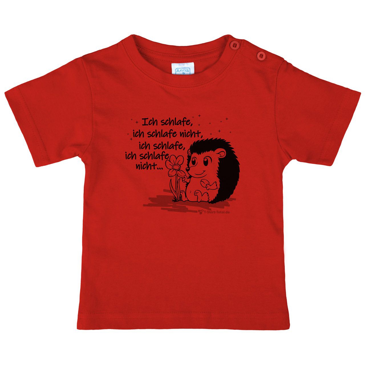 Ich schlafe Kinder T-Shirt rot 68 / 74