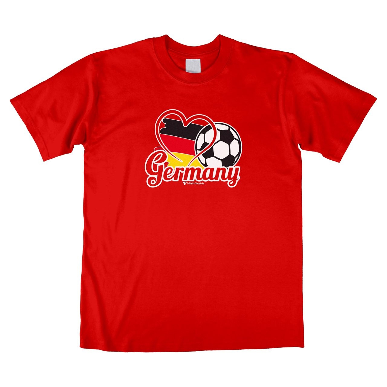 Fußball Germany Unisex T-Shirt rot Extra Large