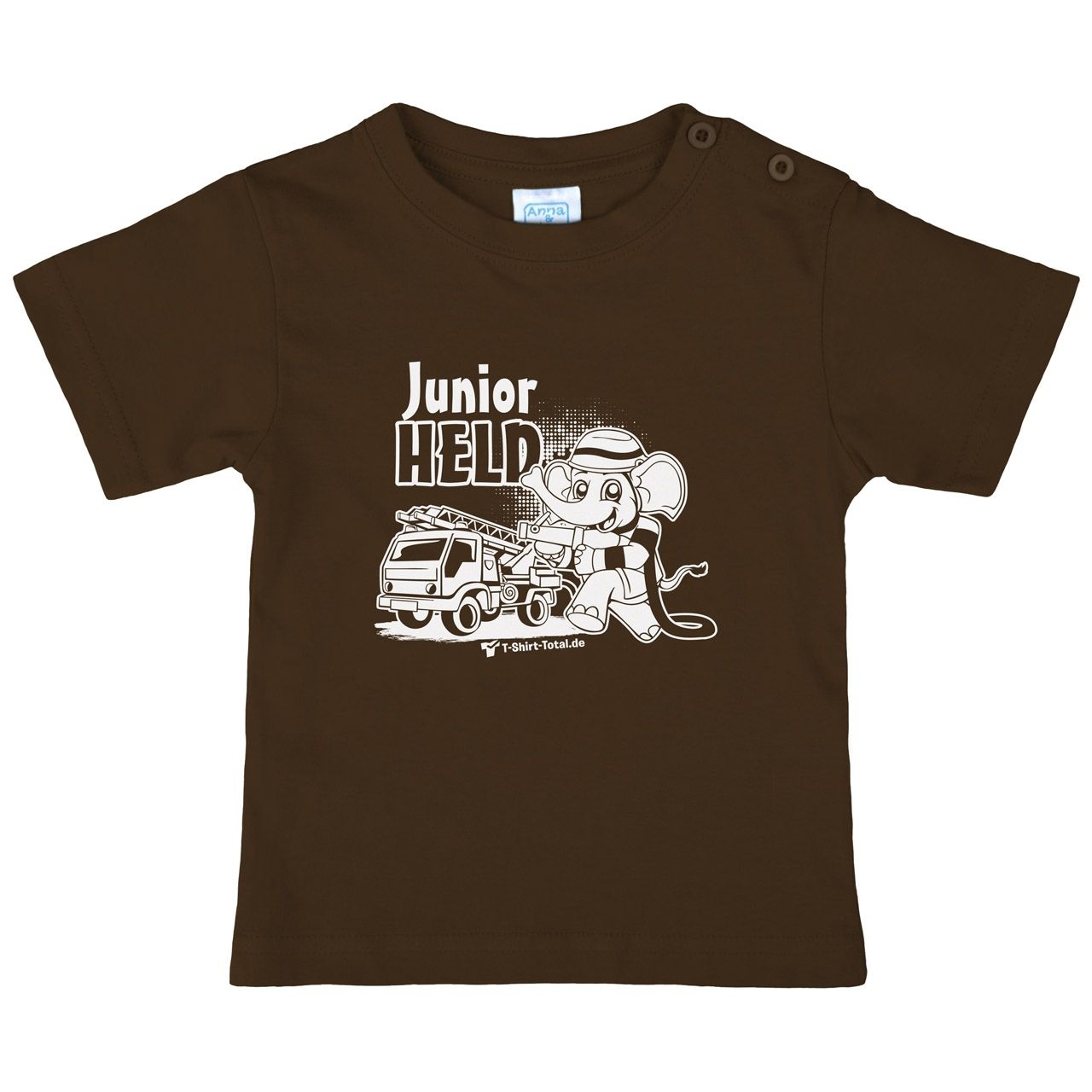 Junior Held Feuerwehr Kinder T-Shirt braun 68 / 74
