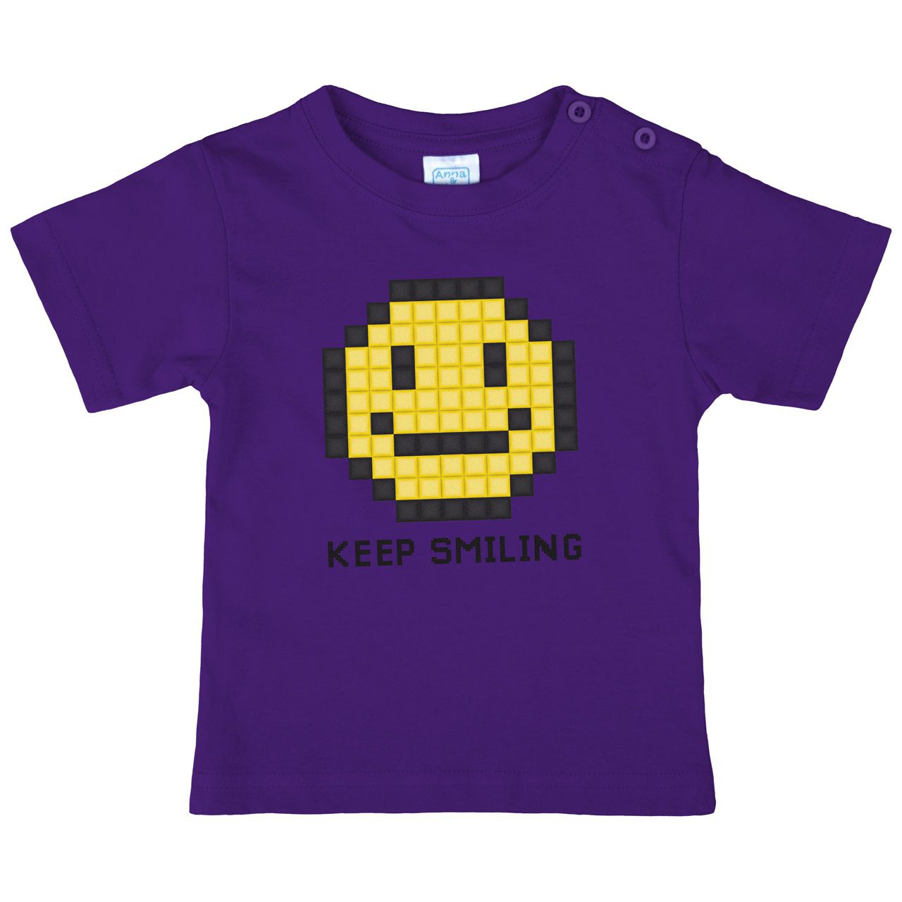 Keep smiling Kinder T-Shirt lila 56 / 62