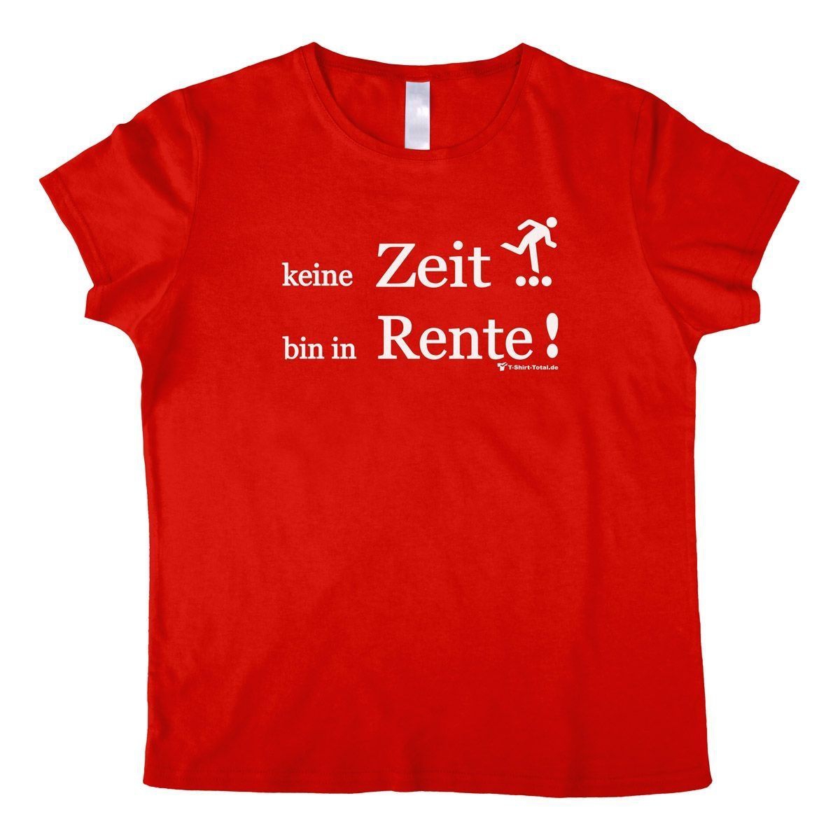 Bin in Rente Woman T-Shirt rot Extra Large