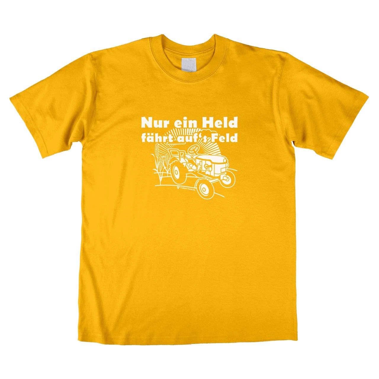 Held Feld Unisex T-Shirt gelb Extra Small