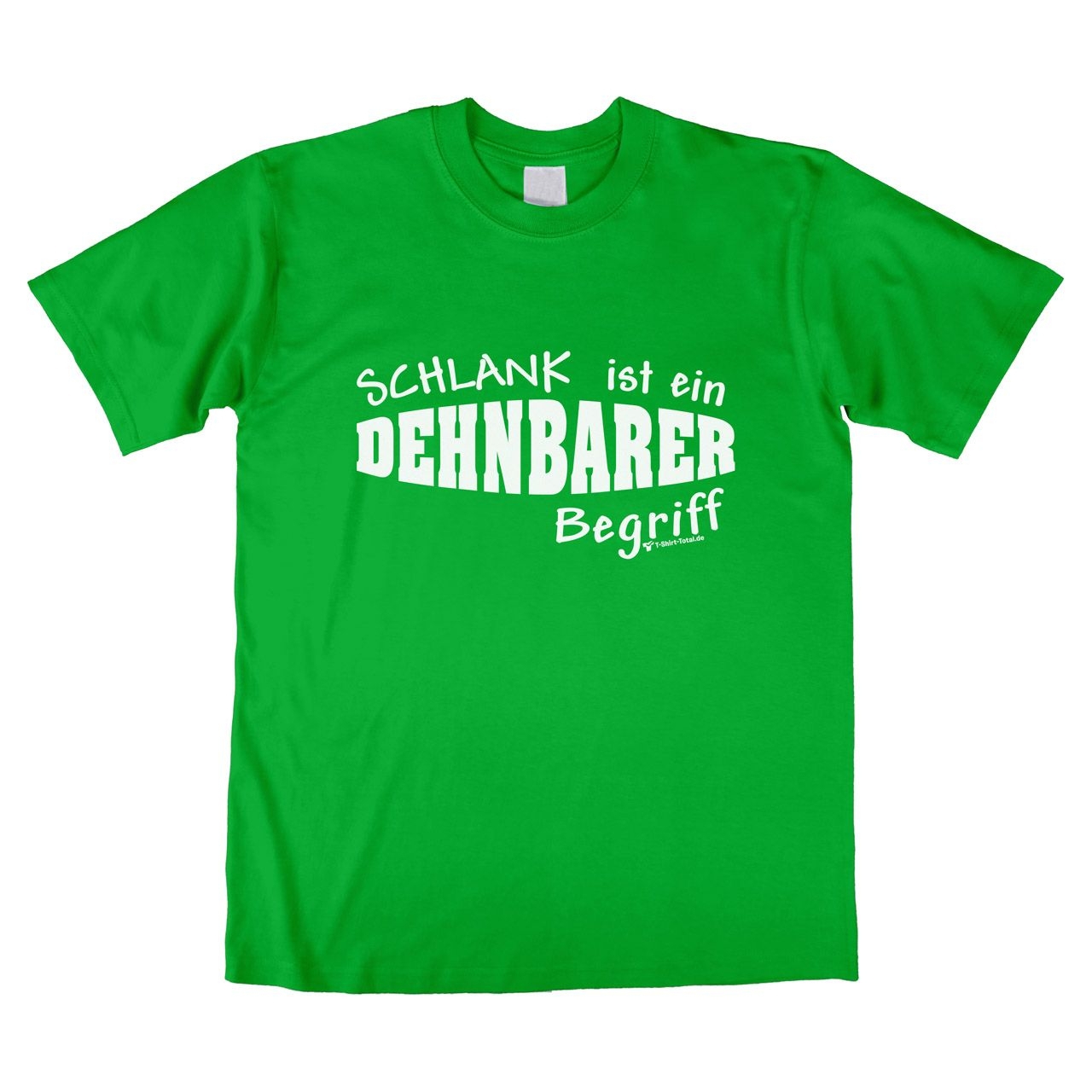 Dehnbar Unisex T-Shirt grün Extra Large