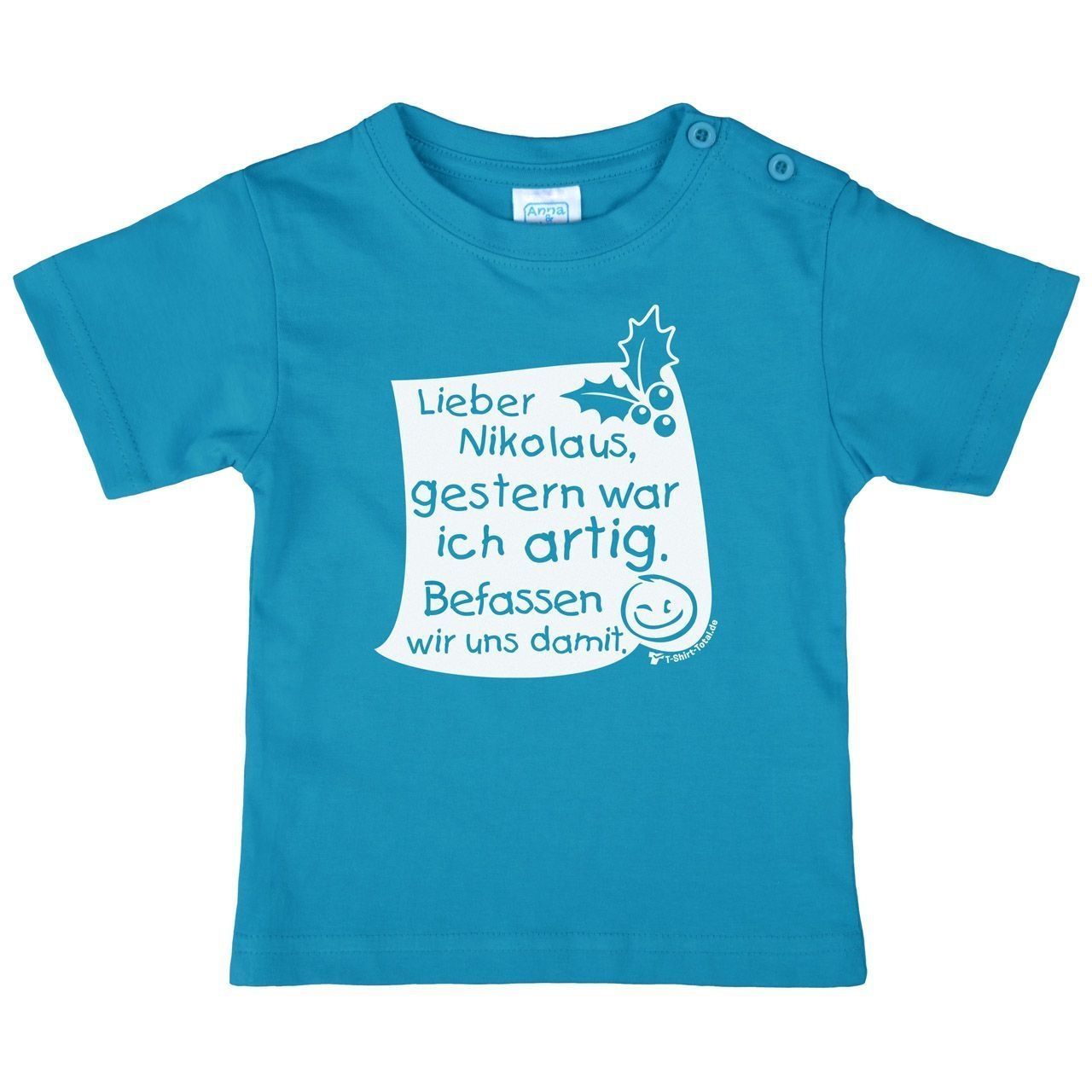 Lieber Nikolaus Kinder T-Shirt türkis 98
