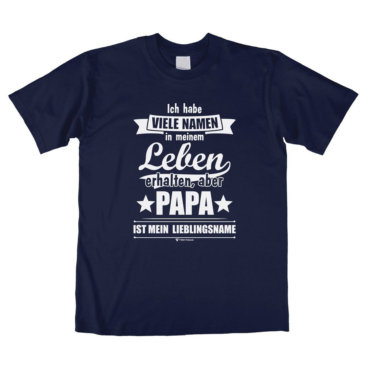 Lieblingsname Papa Unisex T-Shirt navy Large