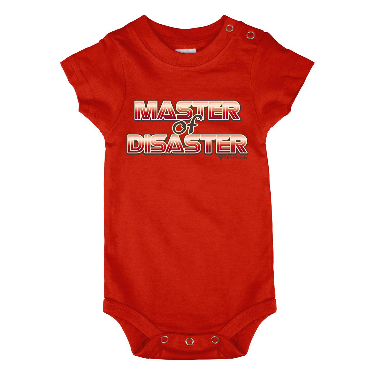 Master of Disaster Baby Body Kurzarm rot 80 / 86