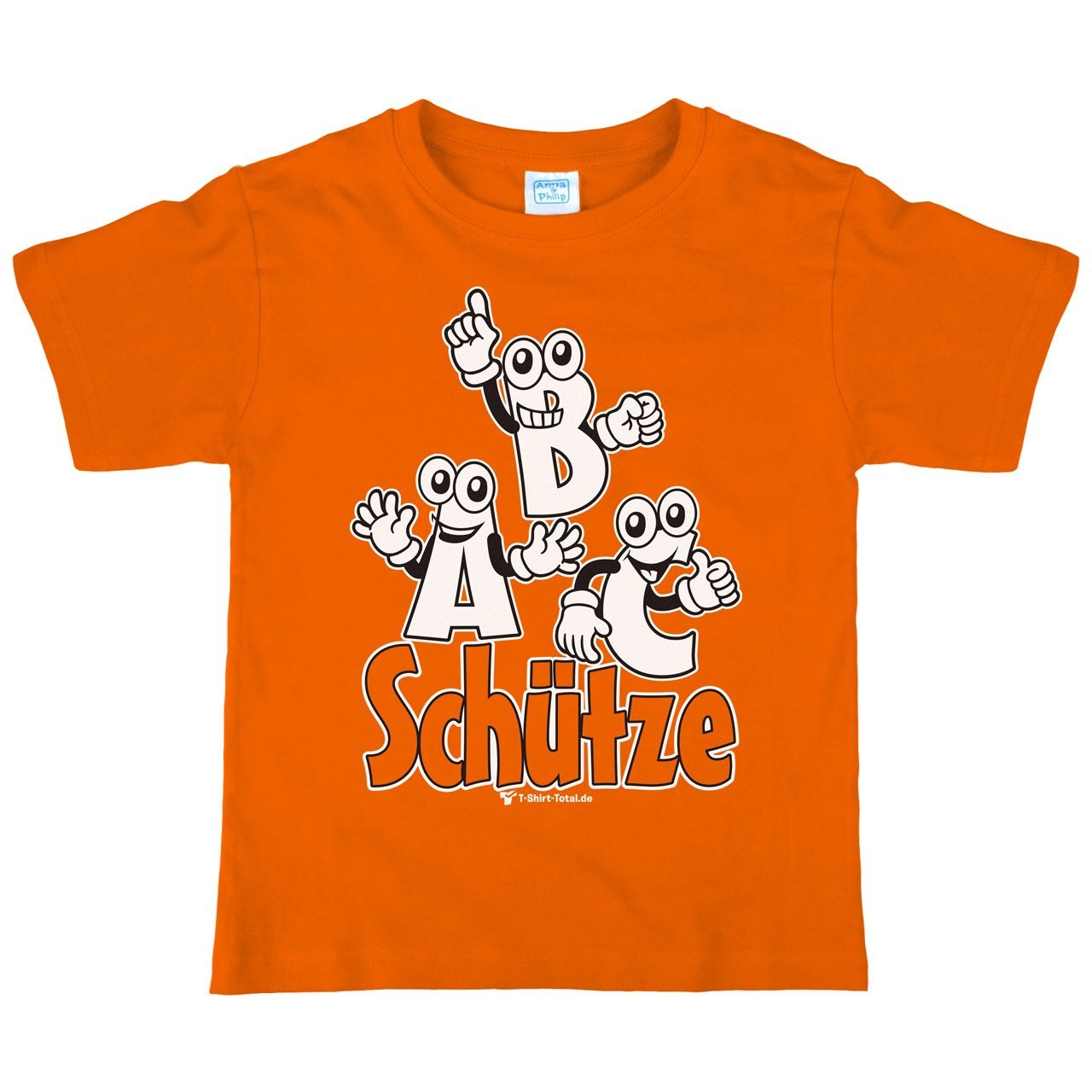 ABC Schütze Kinder T-Shirt orange 134 / 140