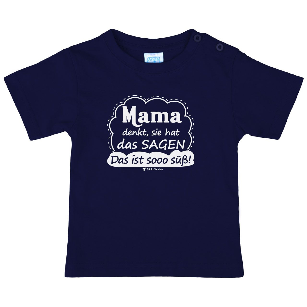 Mama denkt Kinder T-Shirt navy 92