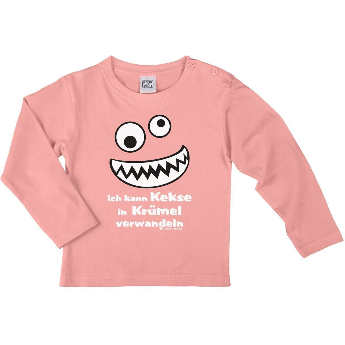 Kekse Krümel Kinder Langarm Shirt rosa 104