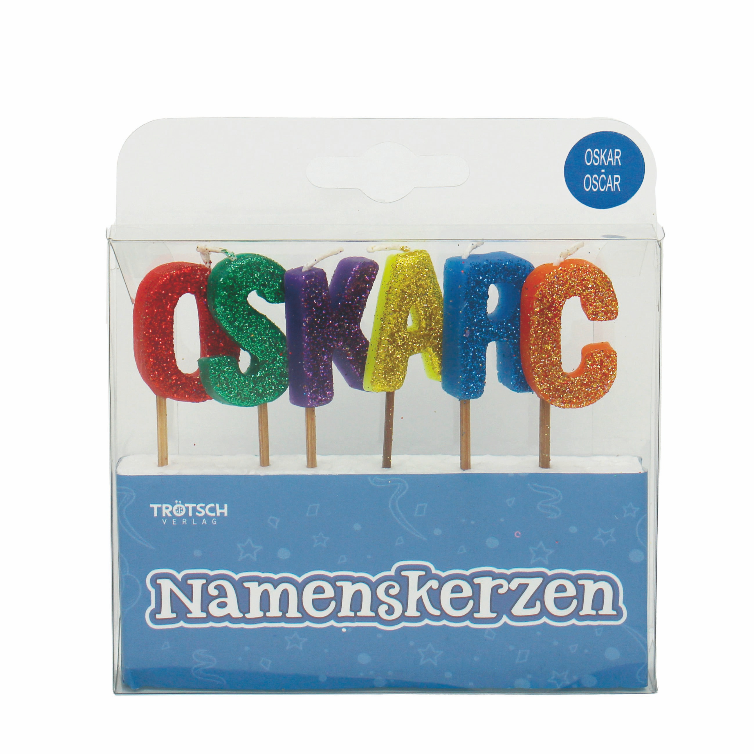 Namenskerze OSKAR/OSCAR