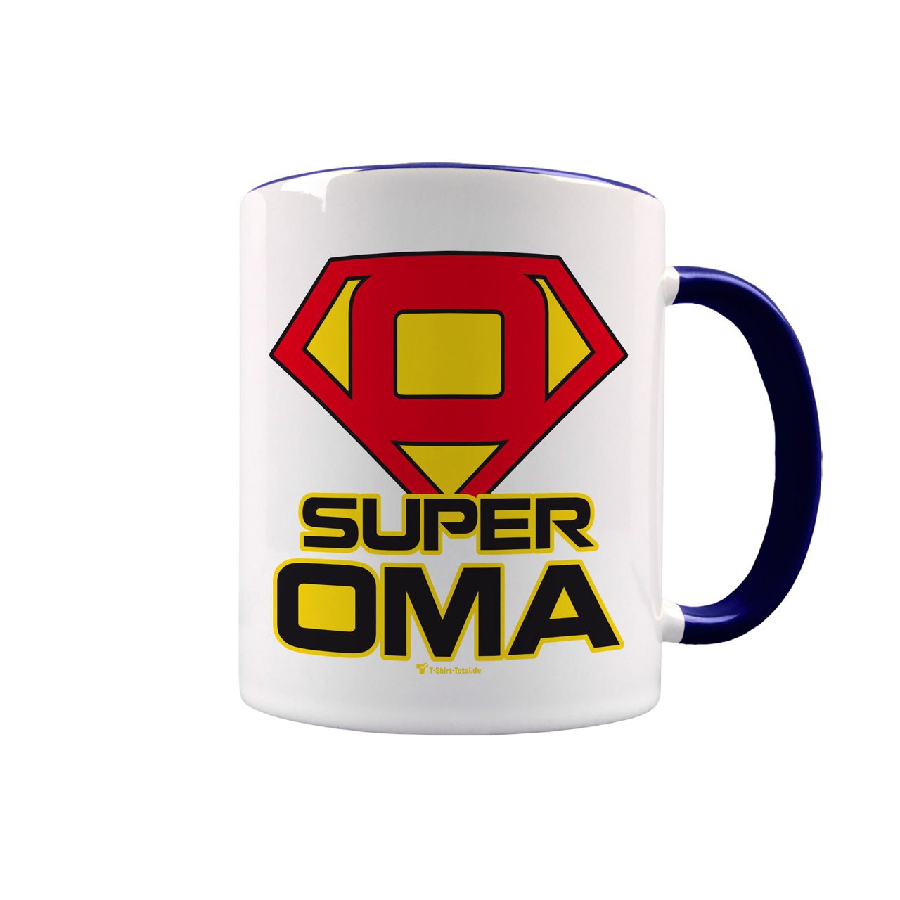 Super Oma Tasse navy / weiß