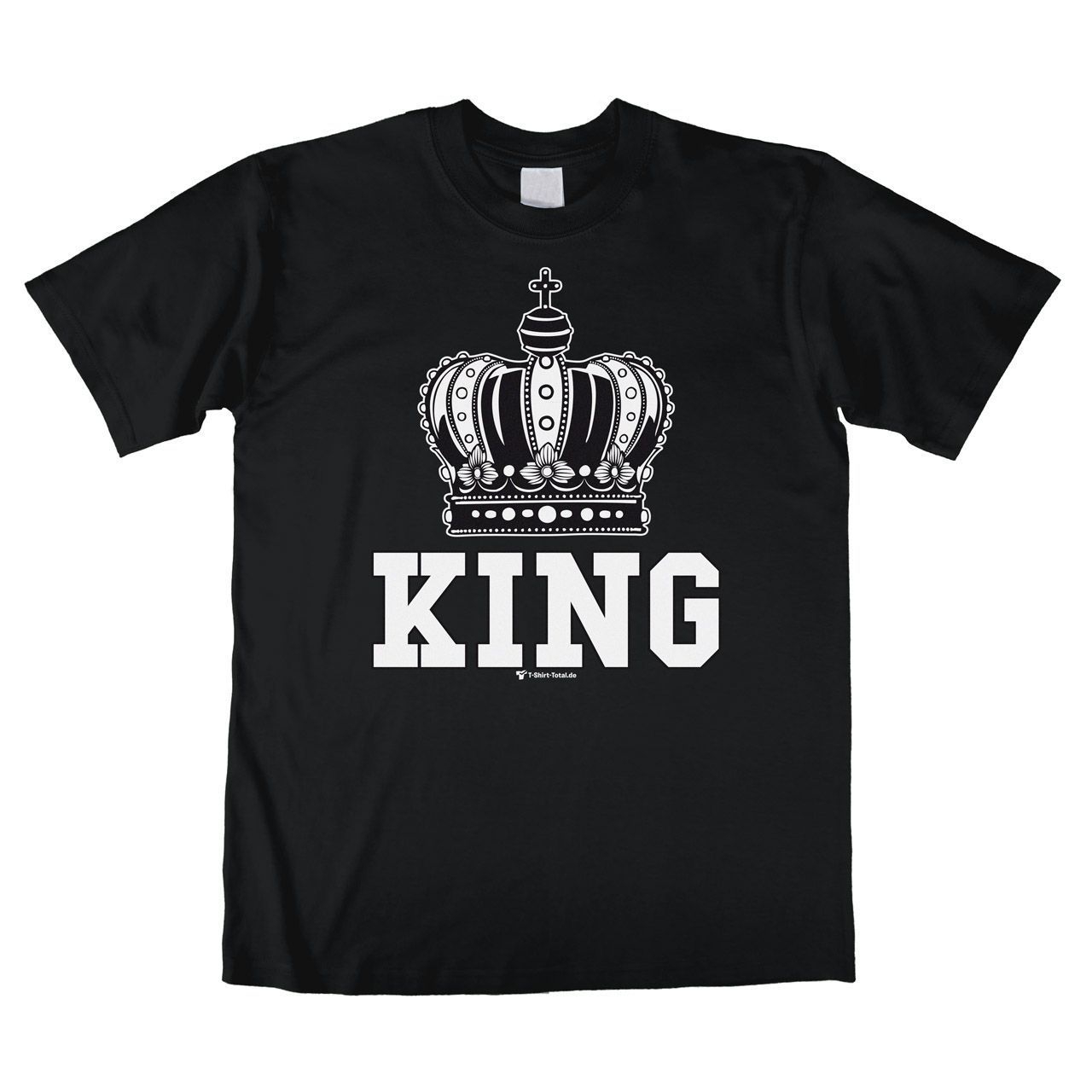 King Unisex T-Shirt schwarz Large
