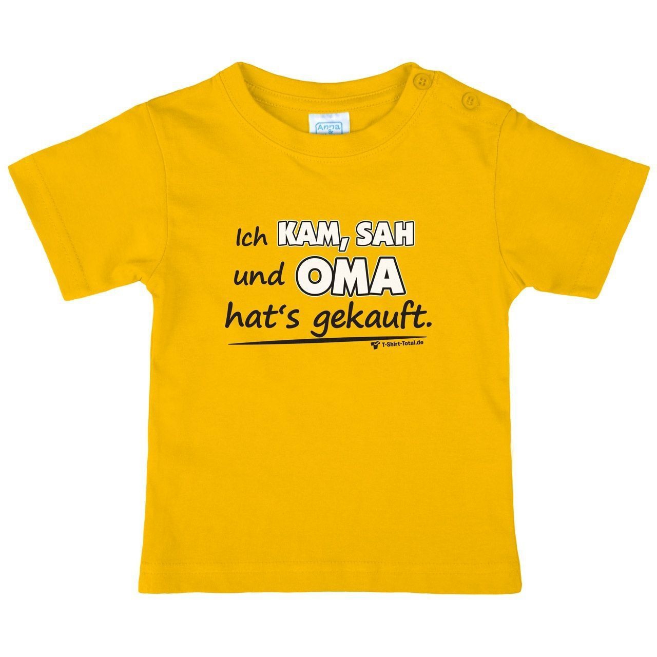 Oma hats gekauft Kinder T-Shirt gelb 110 / 116