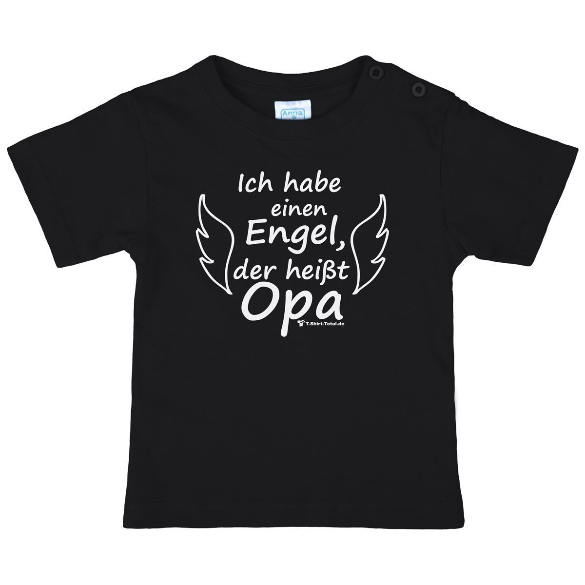 Engel Opa Kinder T-Shirt schwarz 56 / 62