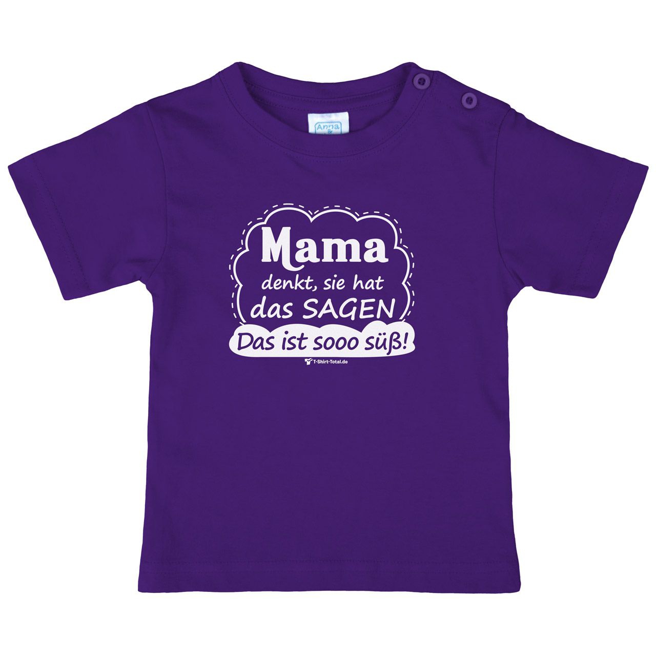 Mama denkt Kinder T-Shirt lila 92