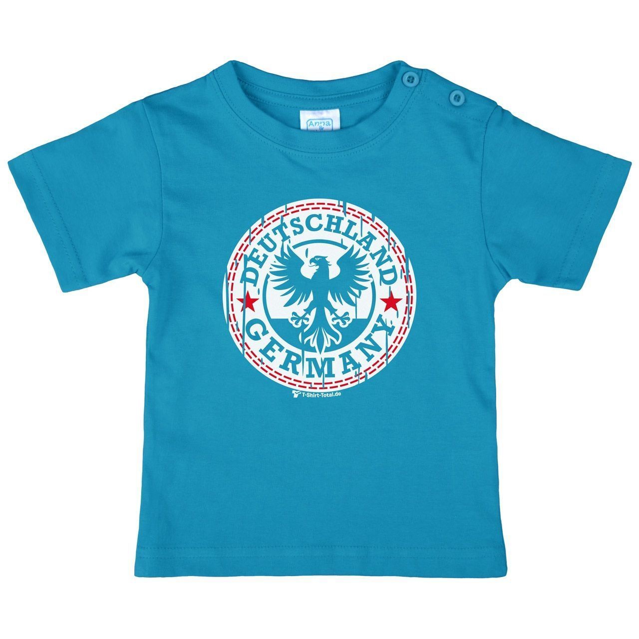 Germany Button Kinder T-Shirt türkis 122 / 128