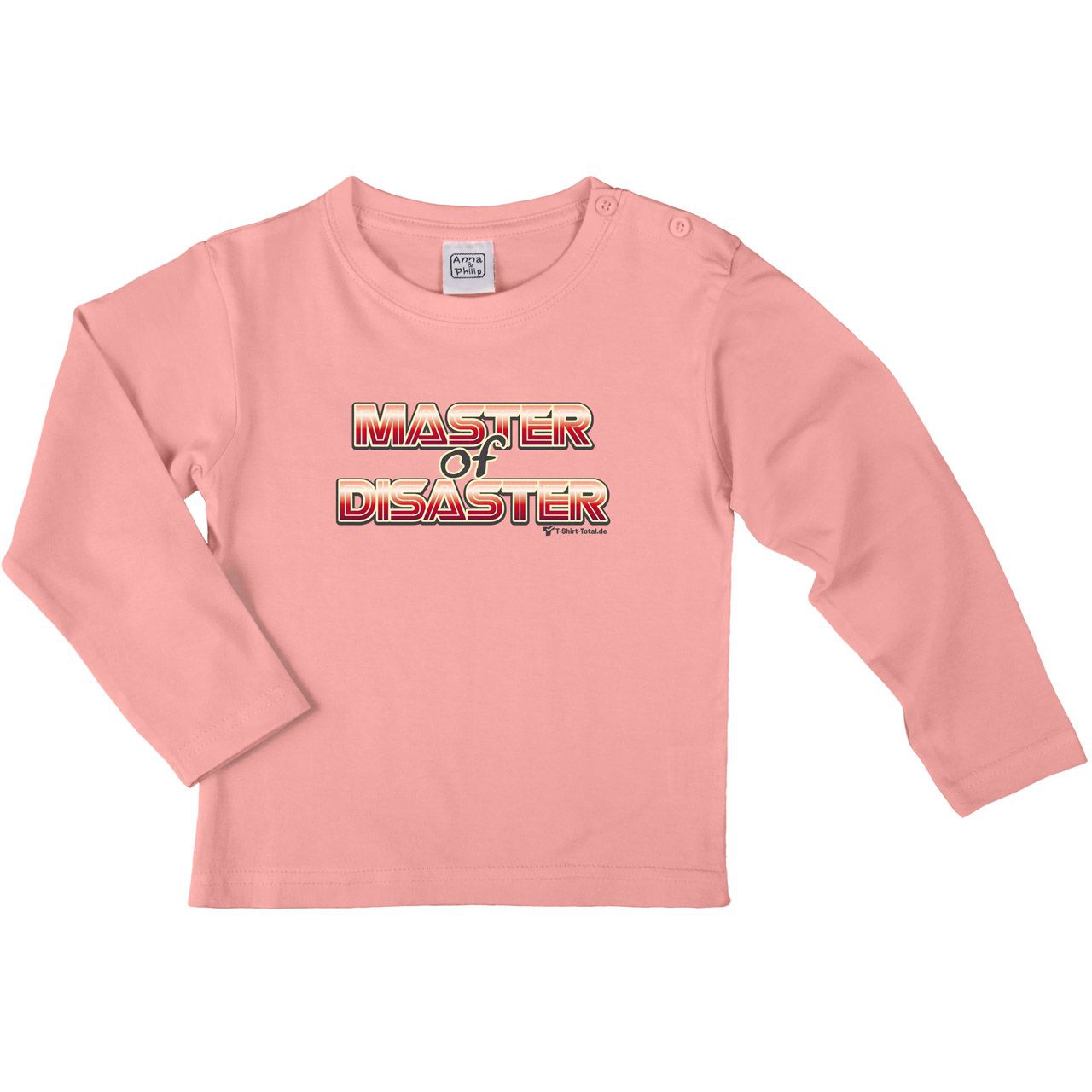 Master of Disaster Kinder Langarm Shirt rosa 110 / 116