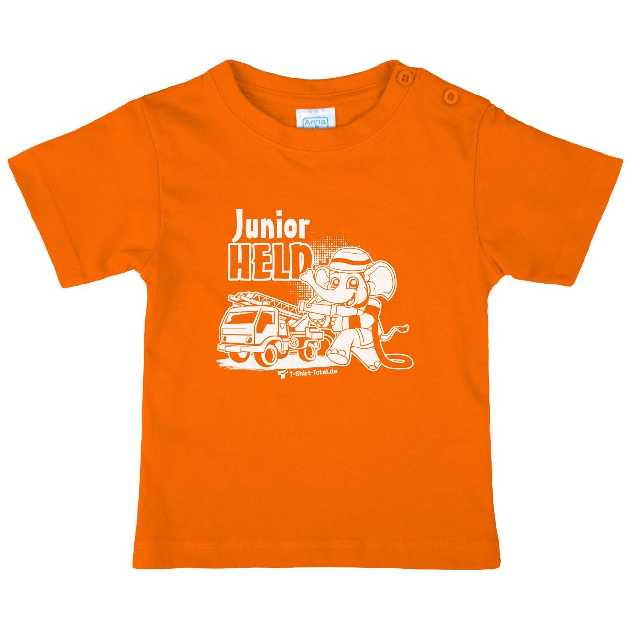 Junior Held Feuerwehr Kinder T-Shirt orange 68 / 74