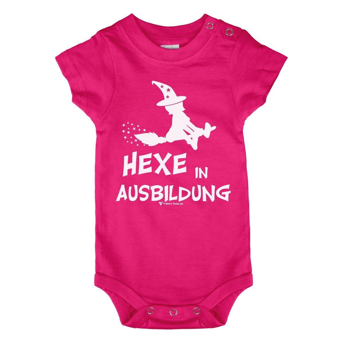 Hexe in Ausbildung Baby Body Kurzarm pink 68 / 74
