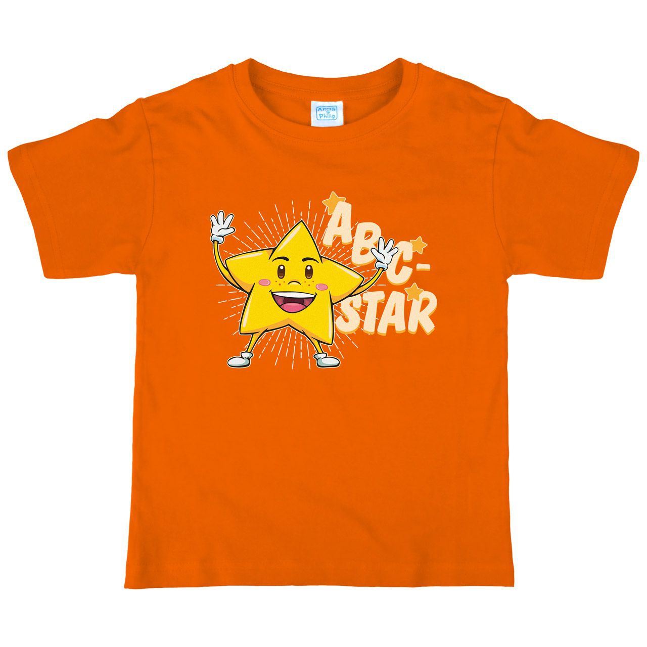 ABC Star Kinder T-Shirt orange 122 / 128