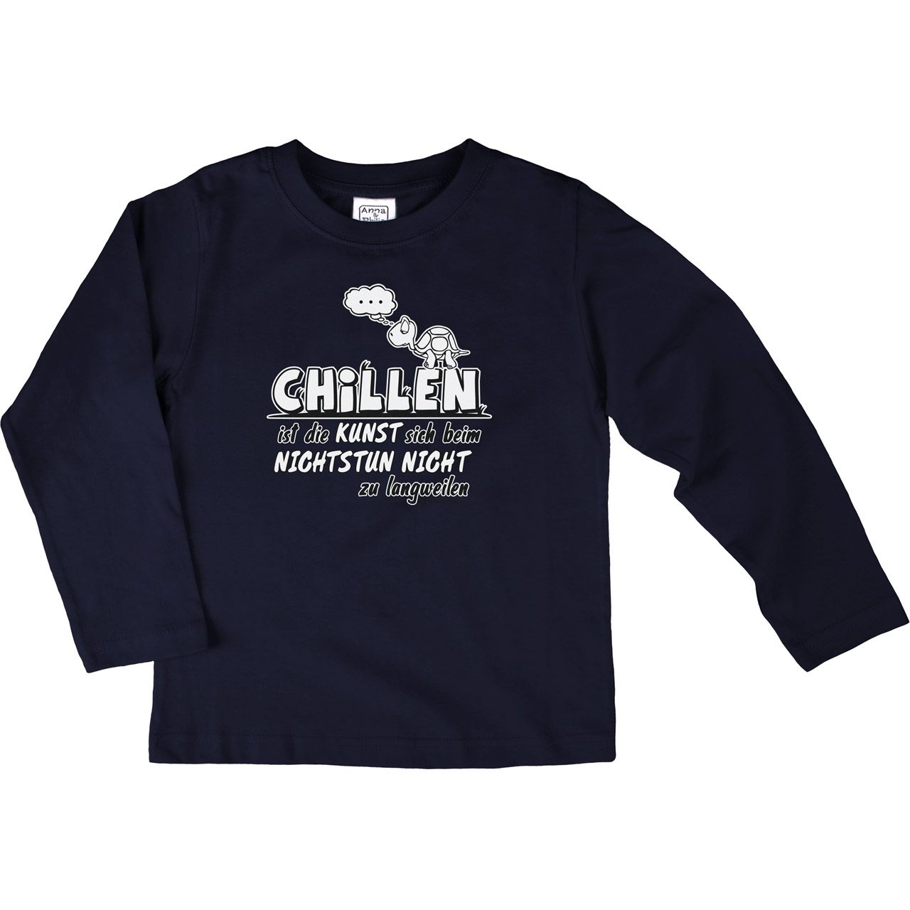 Chillen Kinder Langarm Shirt navy 134 / 140