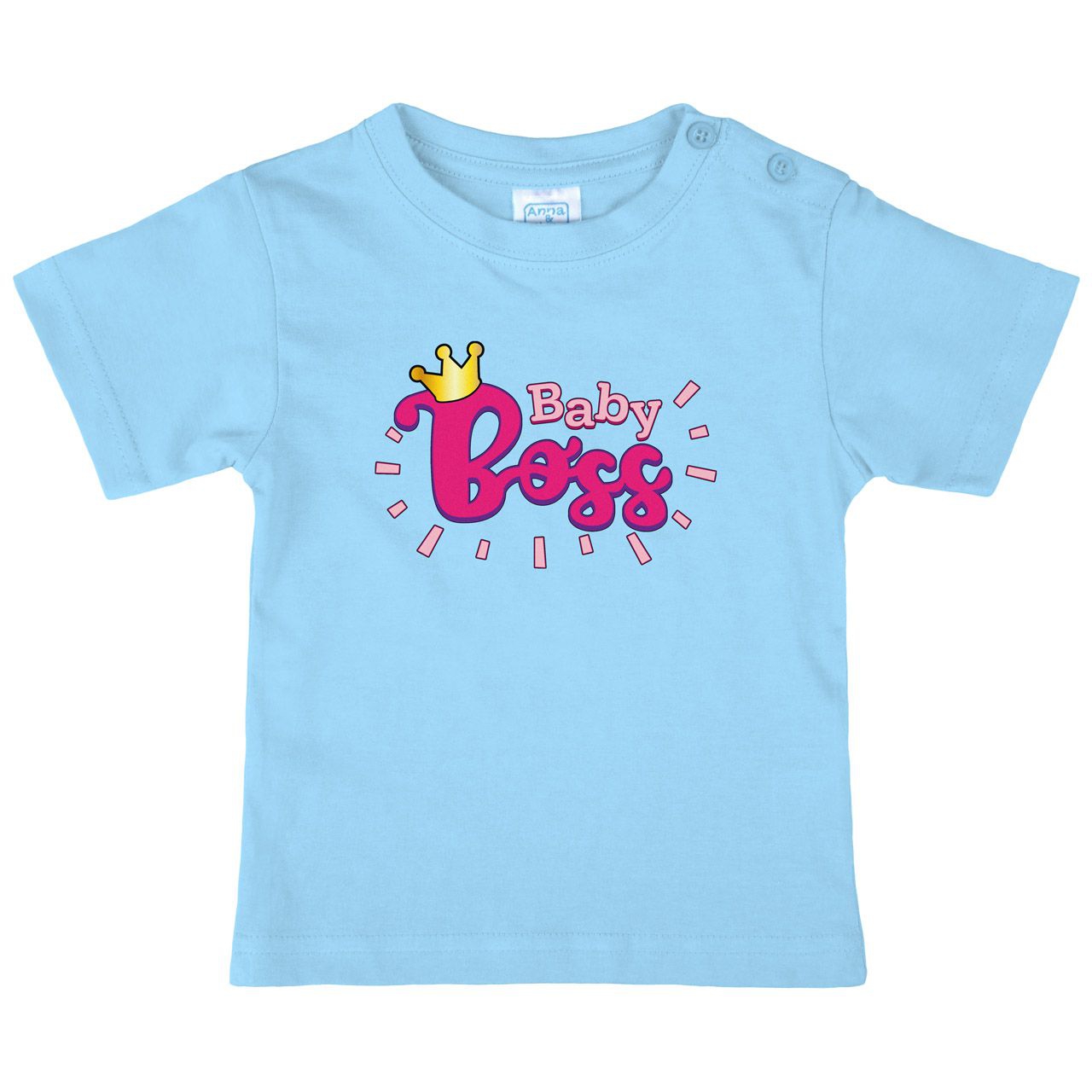 Baby Boss Pink Kinder T-Shirt hellblau 56 / 62