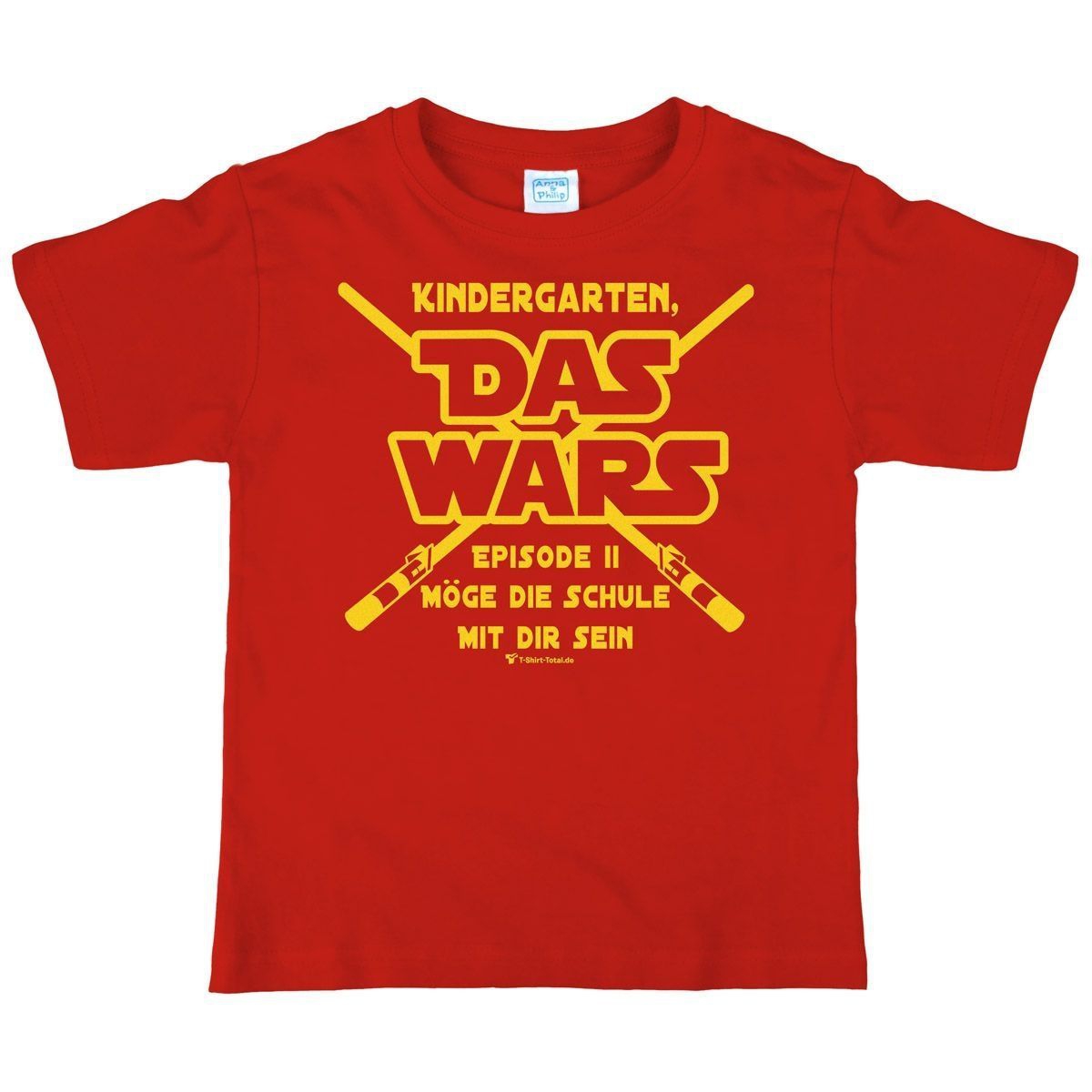 Das wars Kindergarten Kinder T-Shirt rot 122 / 128