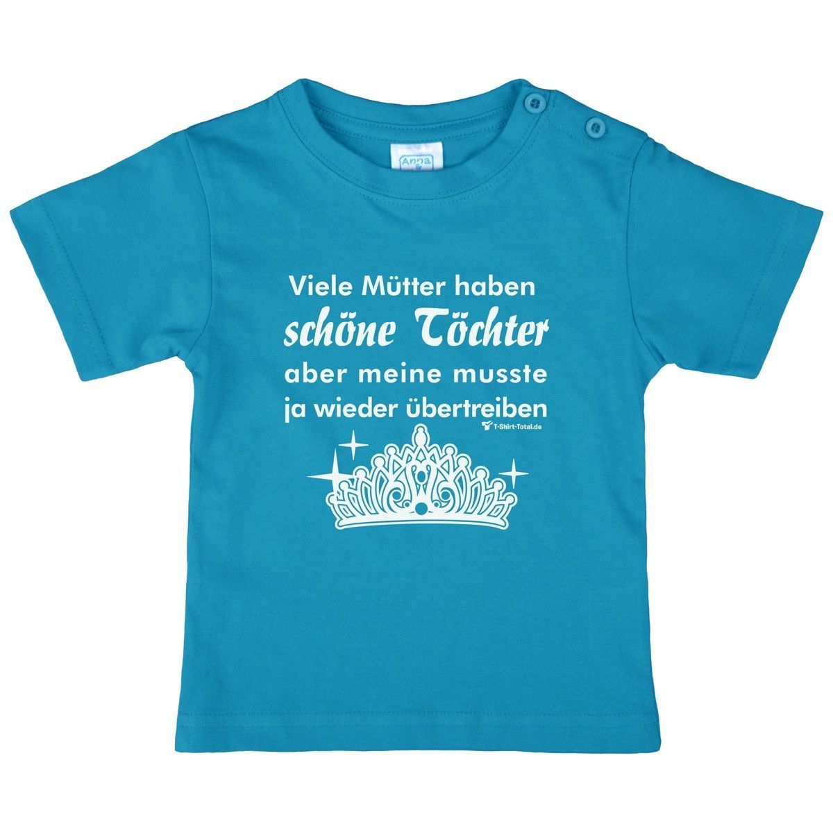 Schöne Töchter Kinder T-Shirt türkis 56 / 62