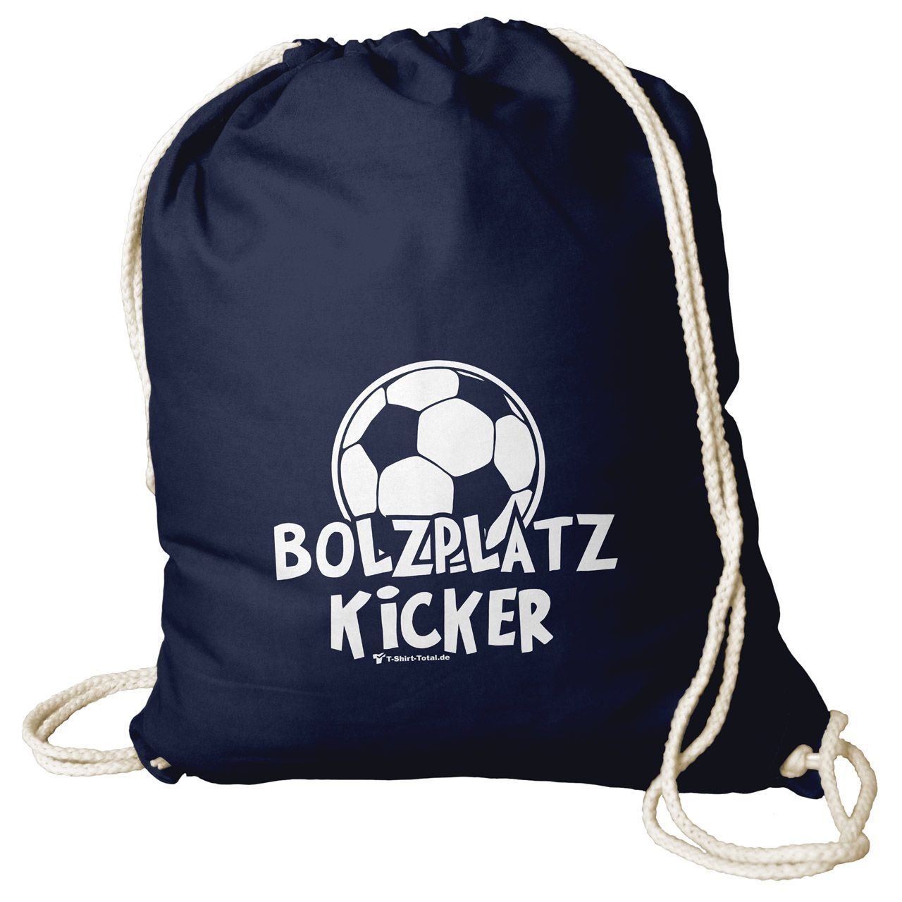 Bolzplatz Kicker Rucksack Beutel navy