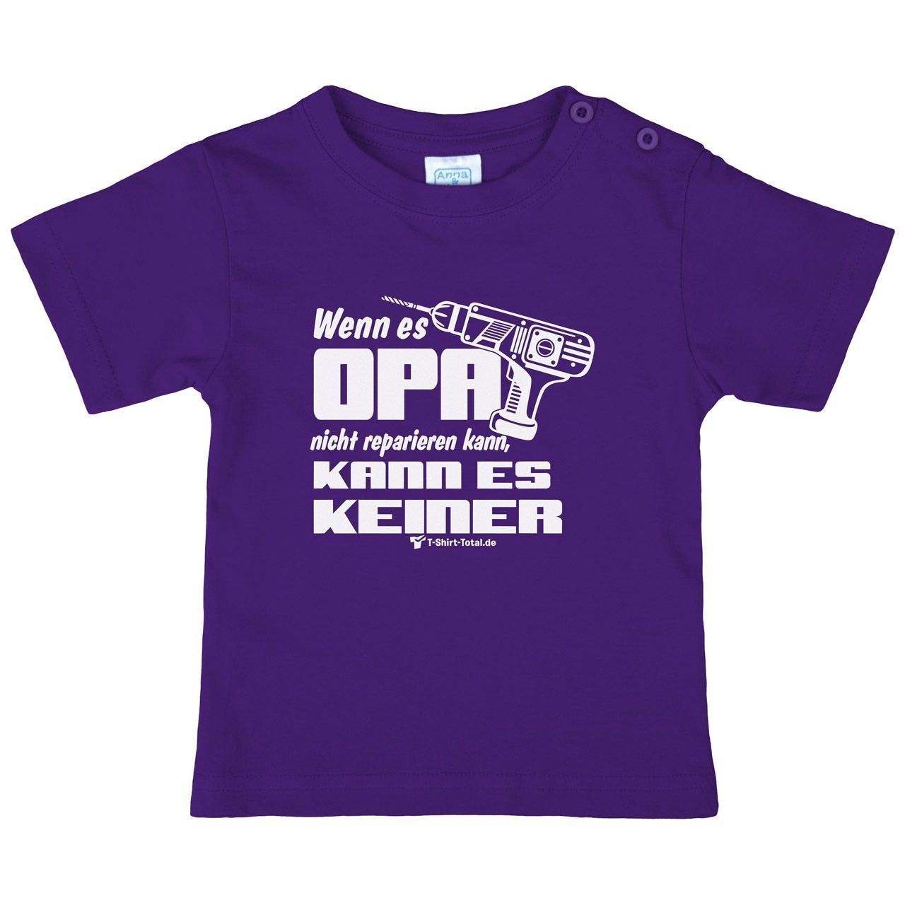 Wenn es Opa Kinder T-Shirt lila 122 / 128
