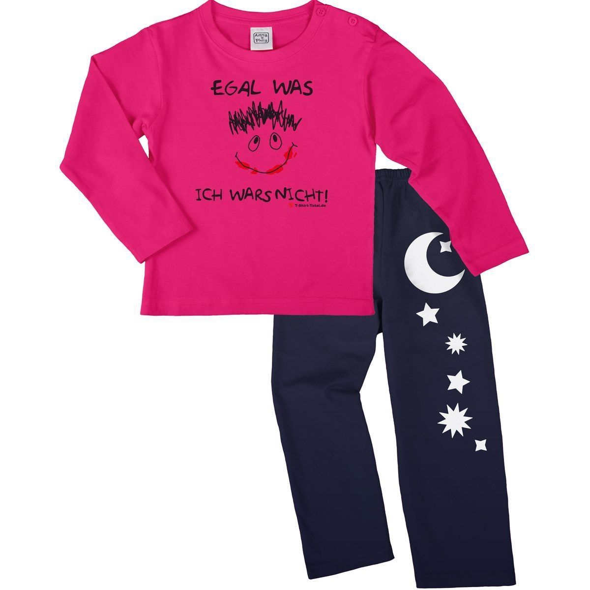 Egal was Pyjama Set pink / navy 110 / 116