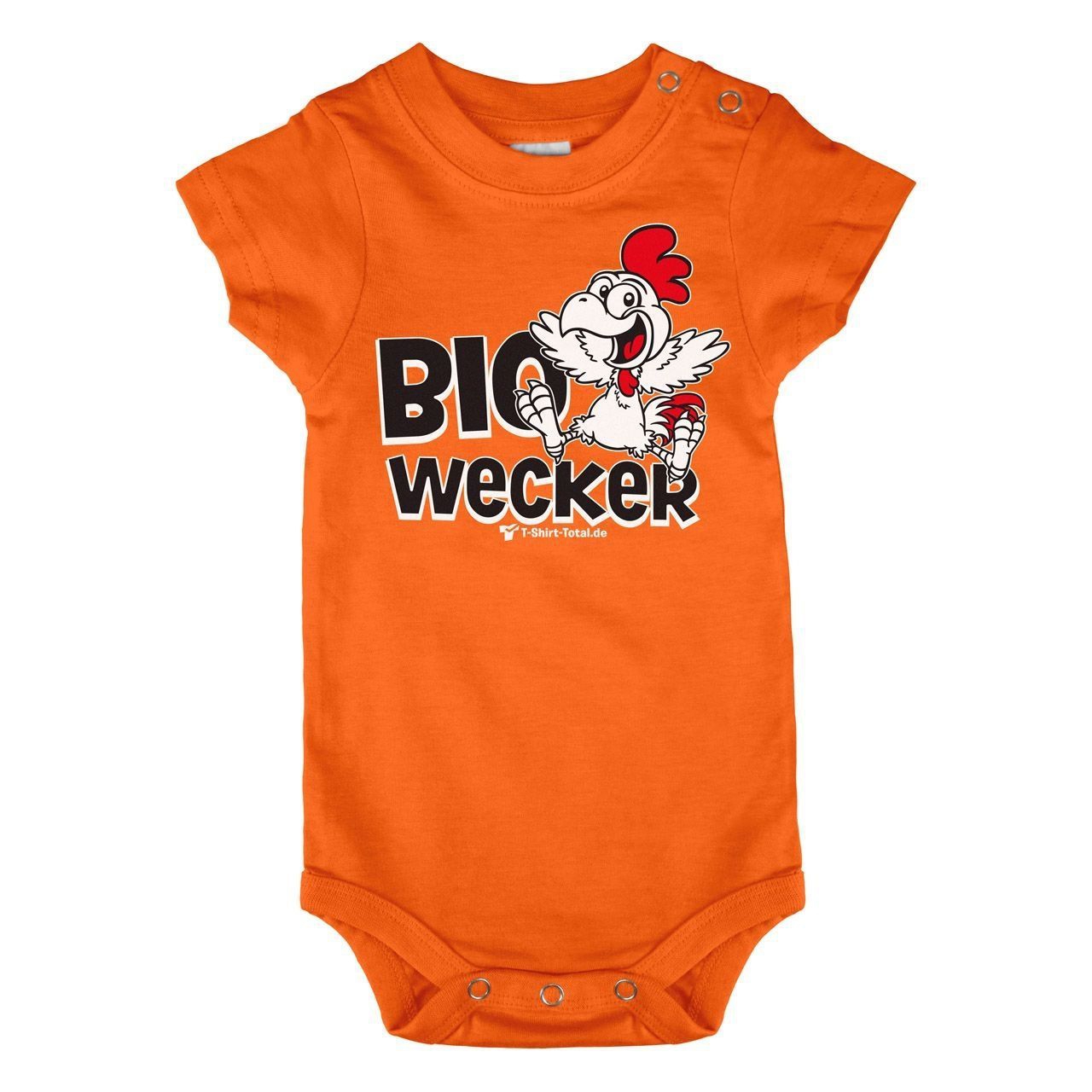 Bio Wecker Baby Body Kurzarm orange 68 / 74